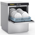 RIOXC Commercial Dishwasher, High-Temp Undercounter Dishwasher, 40 Racks/Hr, 208-240V, Stainless Steel, NSF & ETL Certified for Restaurant, Bar & Café
