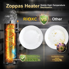 RIOXC Commercial Dishwasher, High-Temp Undercounter Dishwasher, 40 Racks/Hr, 208-240V, Stainless Steel, NSF & ETL Certified for Restaurant, Bar & Café
